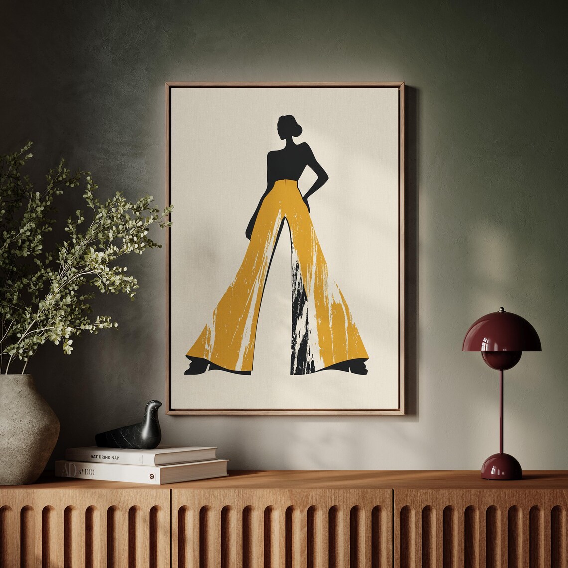 Fashion Inspired Abstract Silhouette, Modern Woman - Image 2
