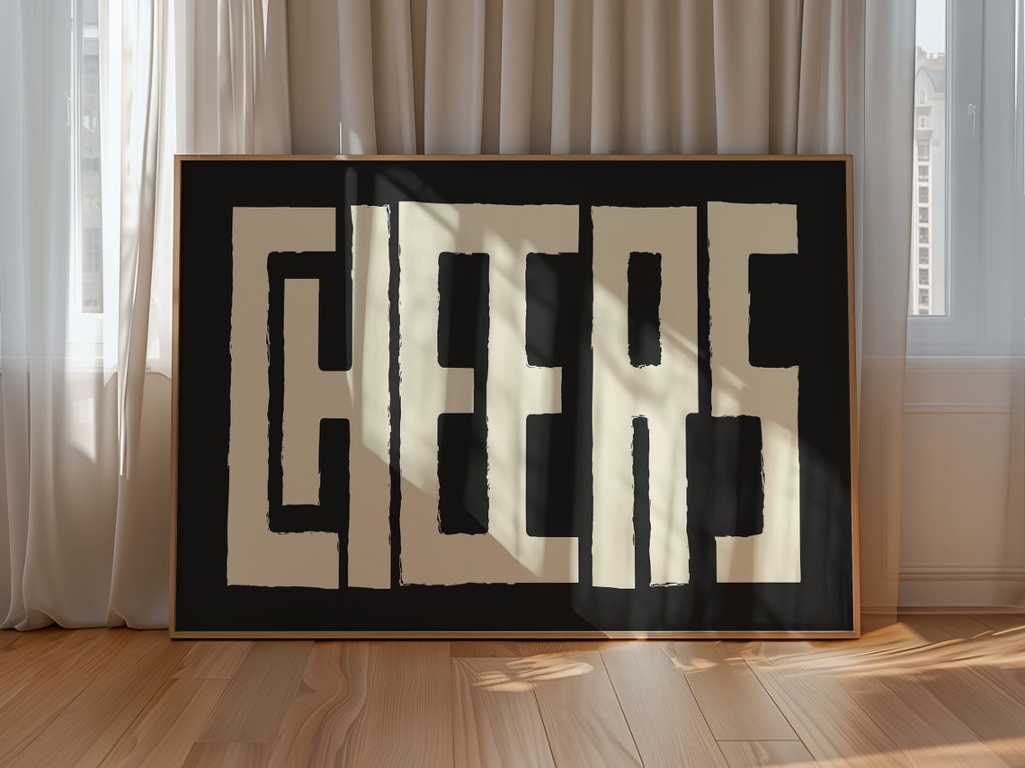 Cheers Bold Typography Black Background Modern Party Toast Wall Poster - Image 2