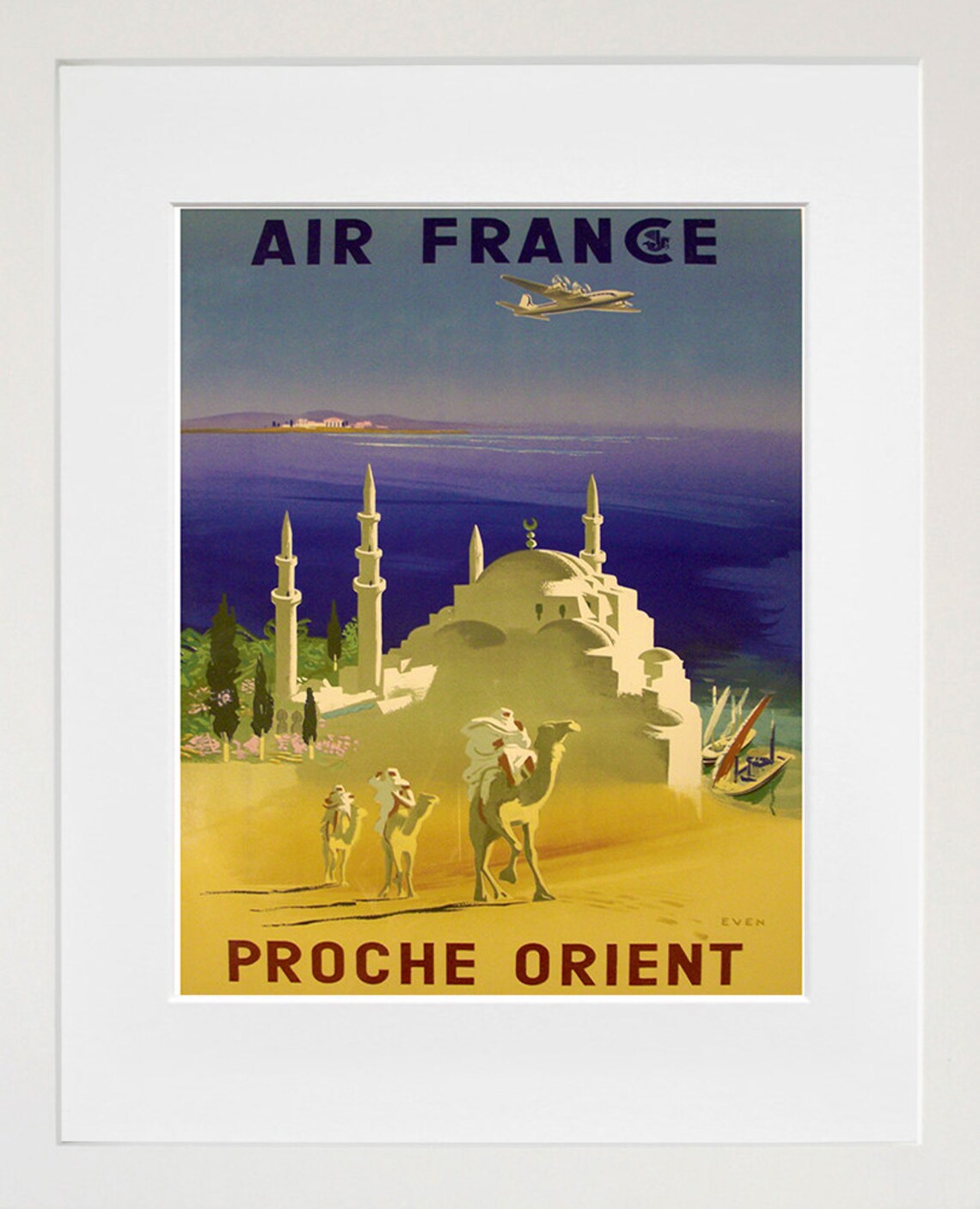 Middle Eastern Travel Art Print, Home Decor Poster