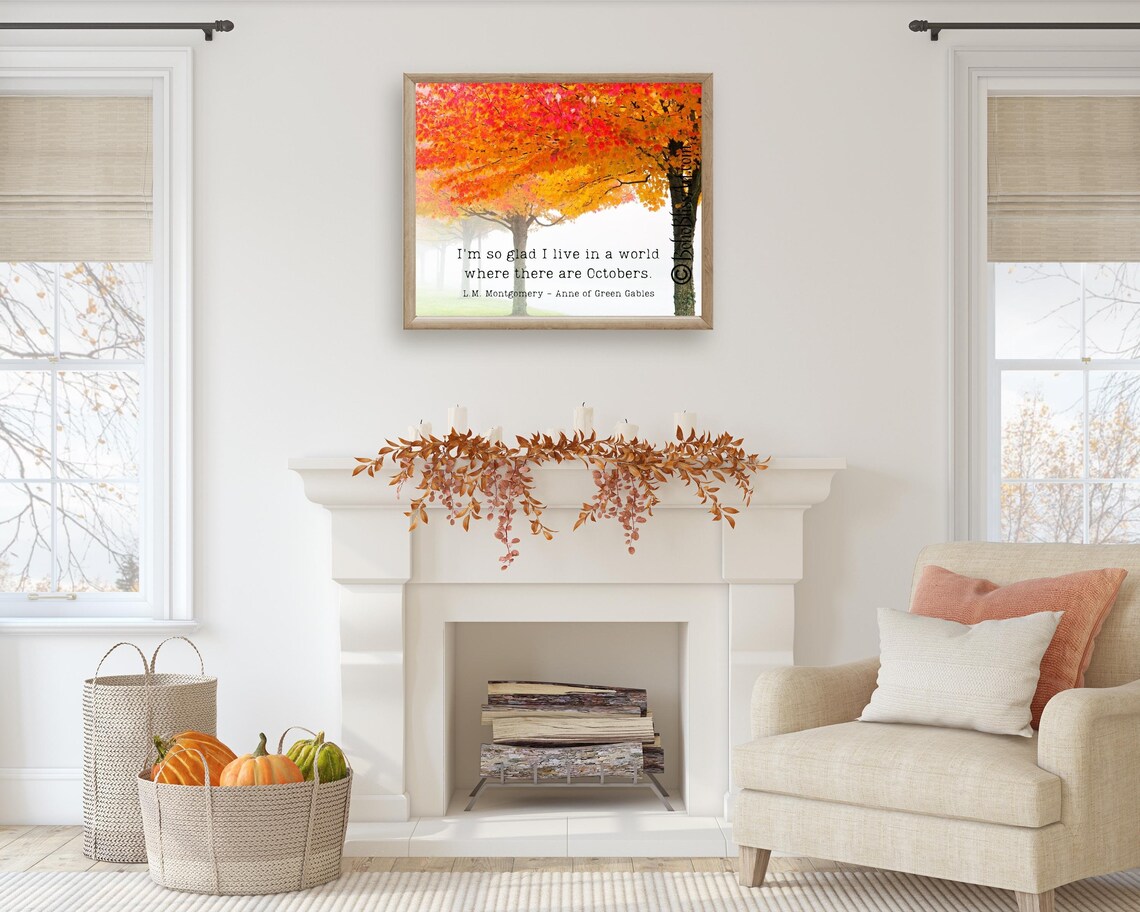 Anne Of Green Gables Autumn Quote Wall Art Print - Image 2
