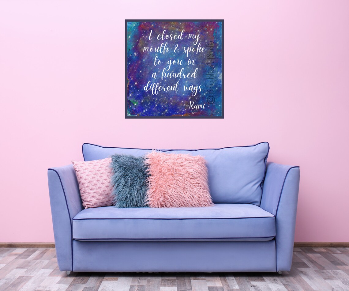 Rumi Quote Art Print, Spiritual Wall Decor Gift - Image 2