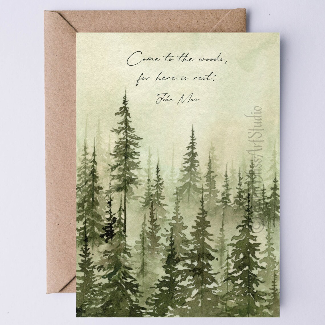 John Muir Quote, Forest Bathing Nature Art Print