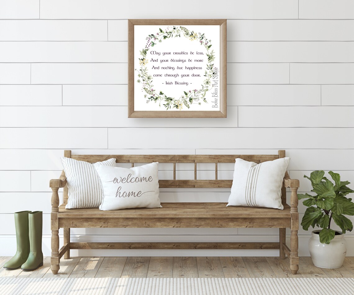 Irish Blessing Wedding Gift Art Print, Ireland - Image 2