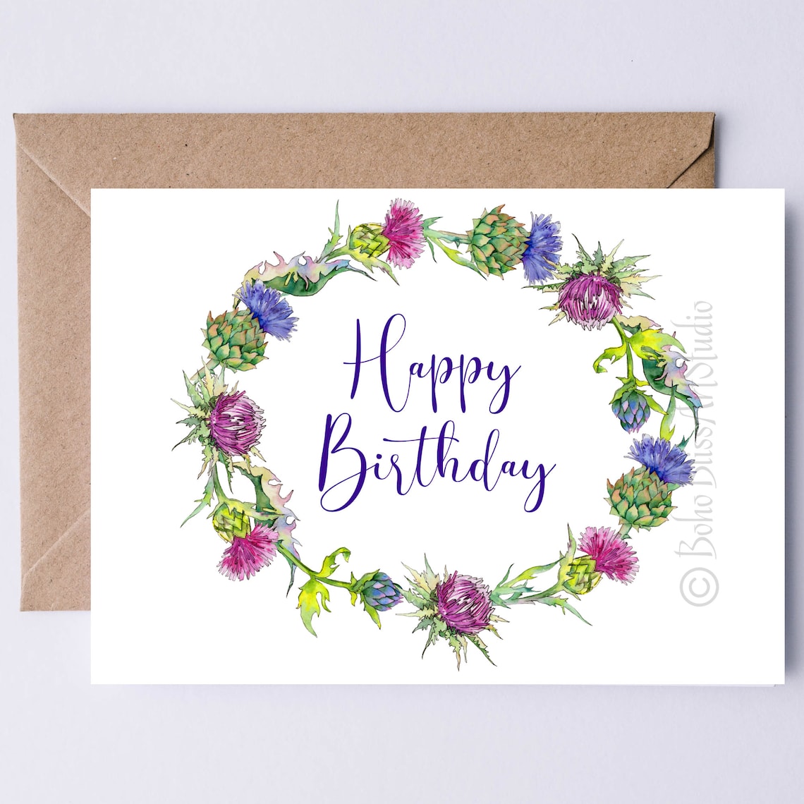 Scottish Thistle, Scotland-Inspired Art Print