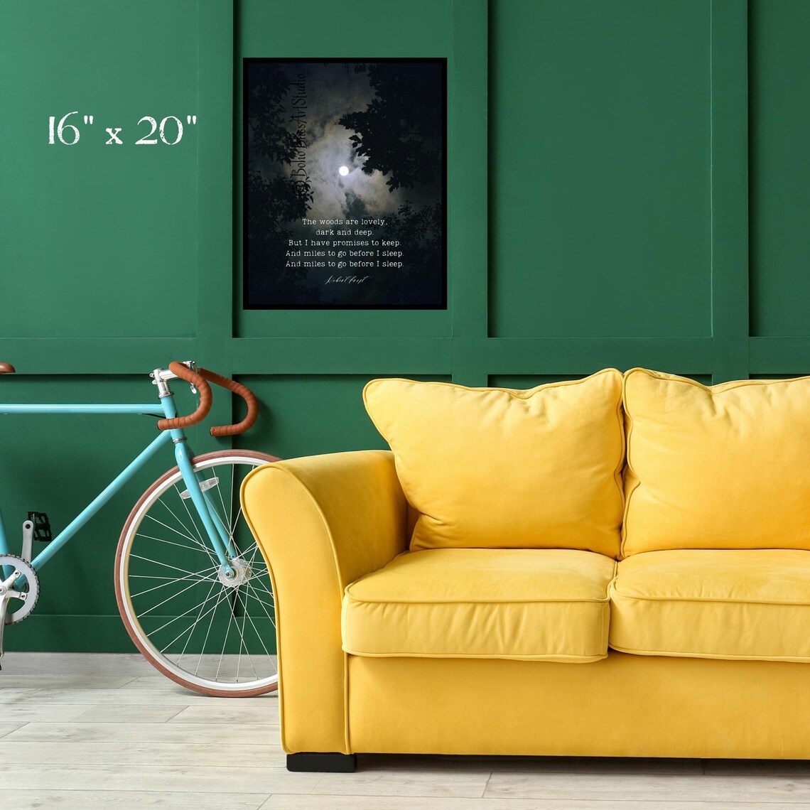 Robert Frost Poem Art Print, Literary Wall Art - Image 2