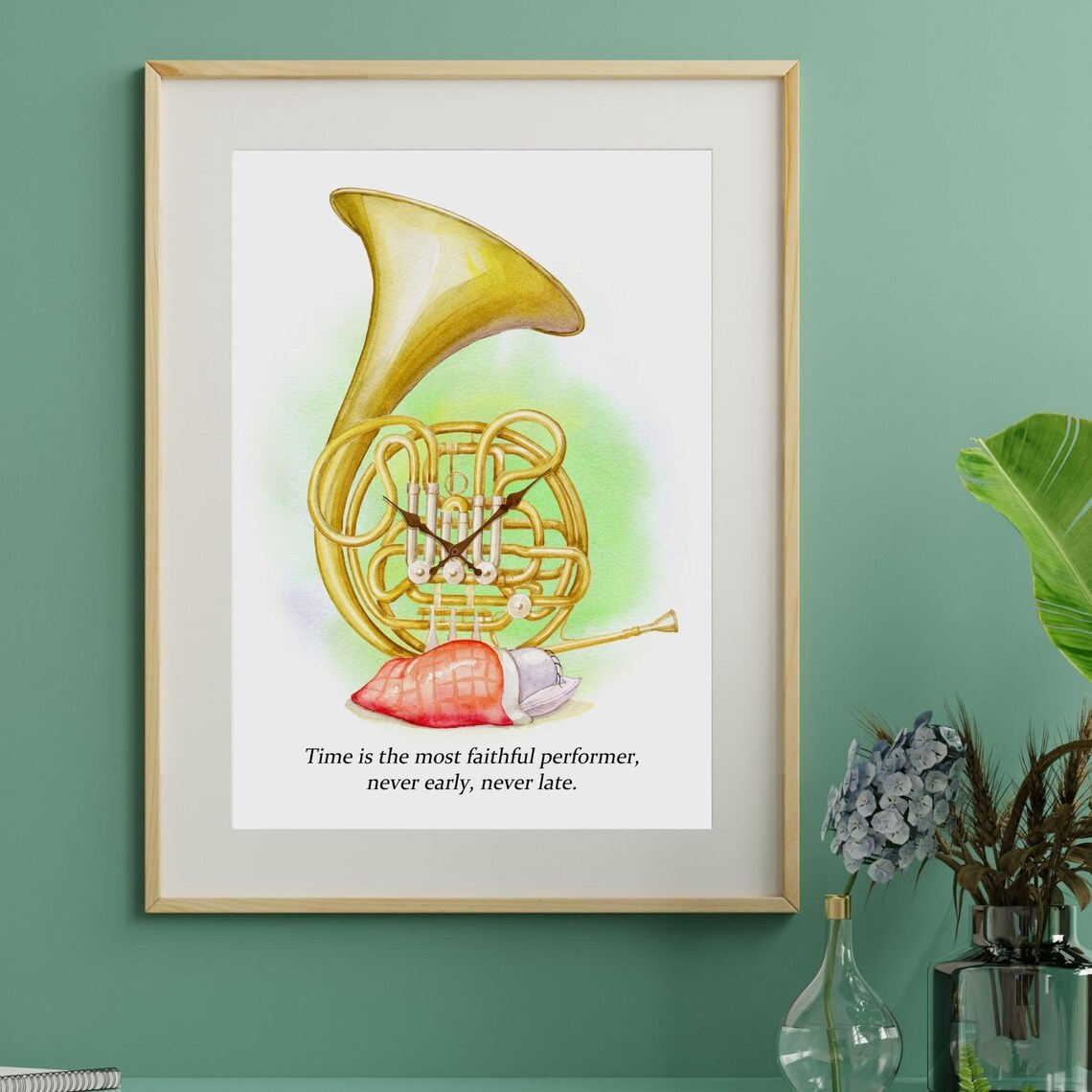 Time Motivational Quote Wall Artdigital Poster Minimalist Hand Drawnfunnywarmhealingoffice
