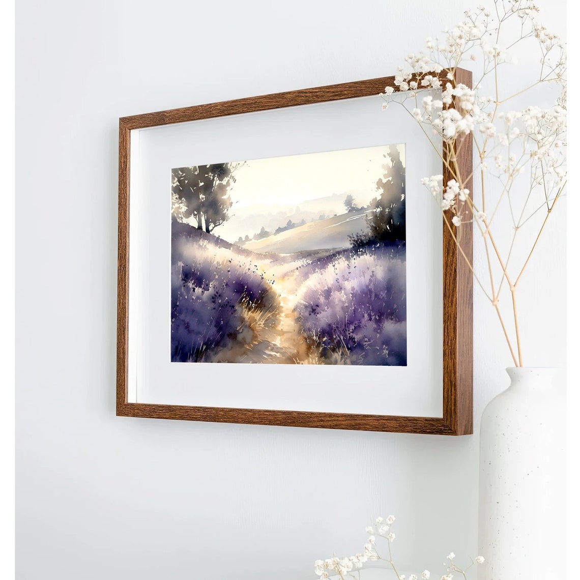 Lavender Field Print French Country Painting Sunrise In Provence France Artwork Provence Wall Art Lavender Wall Art Provence Poster - Image 4