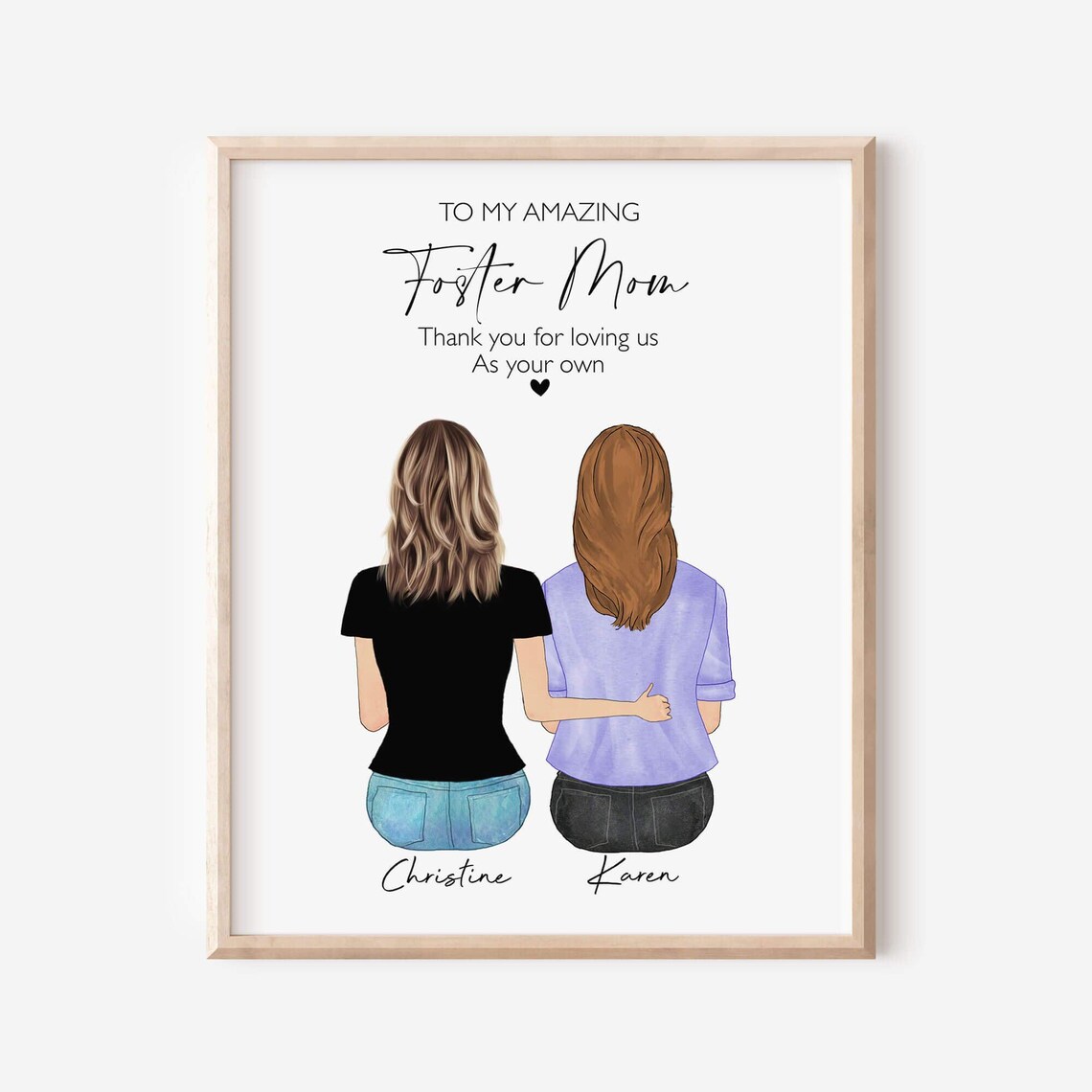 To My Amazing Foster Mom Thank You Personalized Keepsake Poster