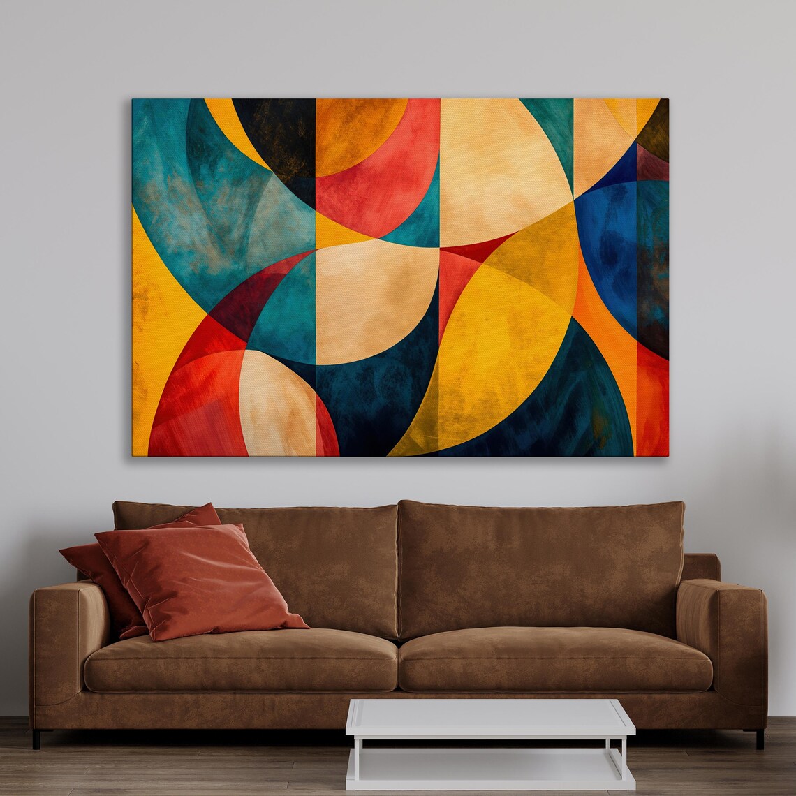 Colorful Abstract Painting, Modern Poster Art Print - Image 2