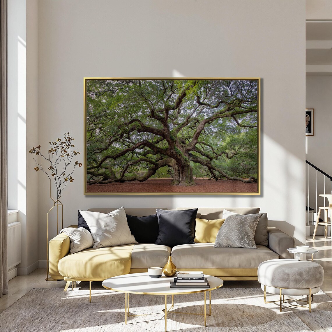Old Southern Live Oak Art Print, Botanical Decor - Image 3
