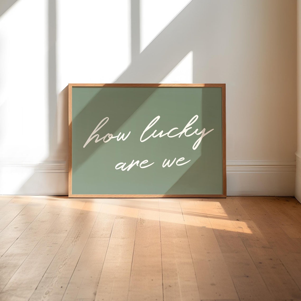 How Lucky Are We Poster Coastal Cowgirl Print Girly Western Wall Art Aesthetic Apartment Art Trendy College Dorm Decor Preppy Wall Art