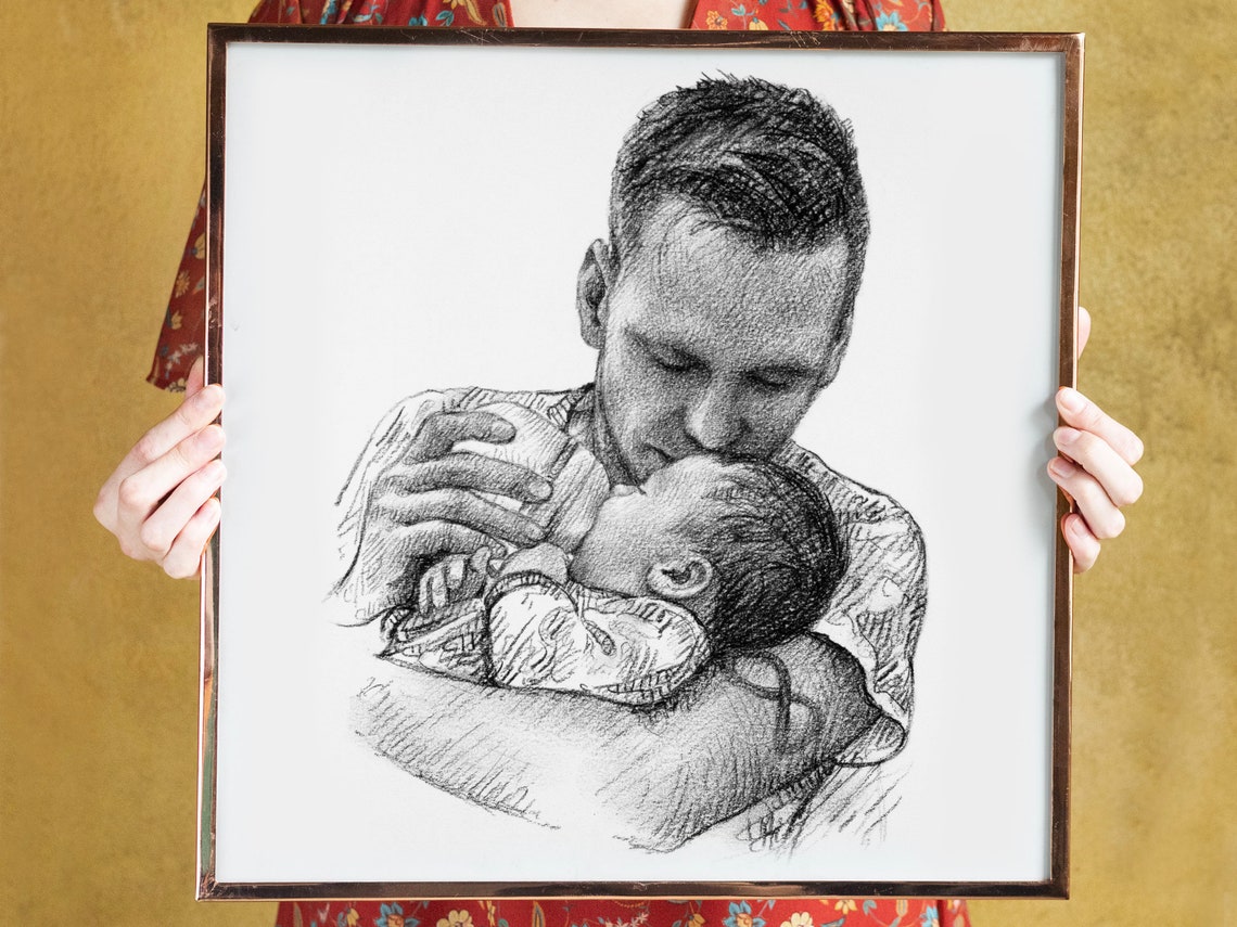 Valentines Gifts For Mom Long Distance Custom Portrait Gifts For Grandma Gift From Grandkids Long Distance Grandparents Gift Long Distance