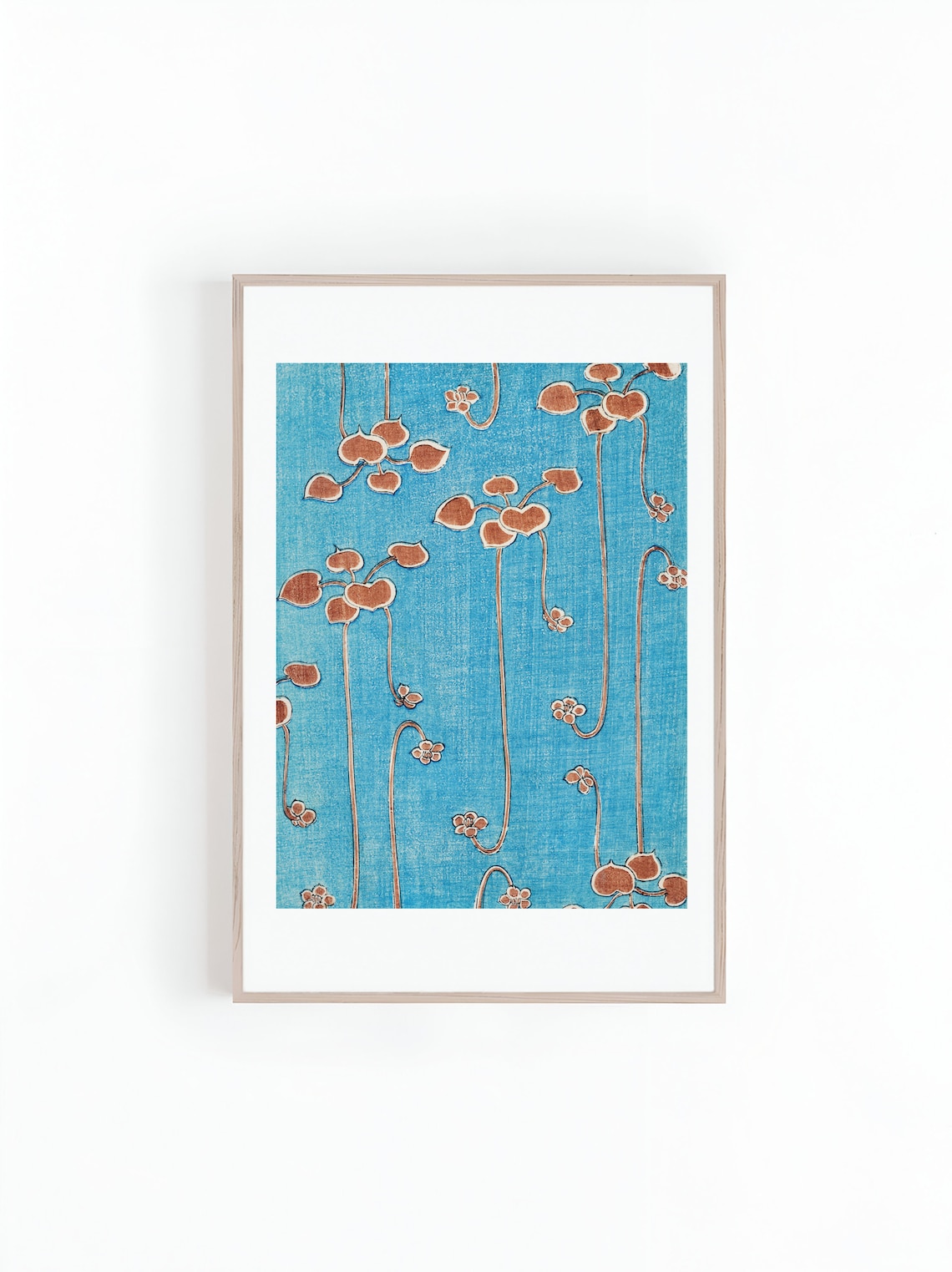 Vines Illustration By Shin Bijutsukai, Japanese Woodblock