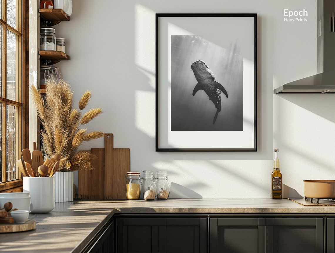 Whale Sharks Under Water Photograph, Poster Print - Image 2