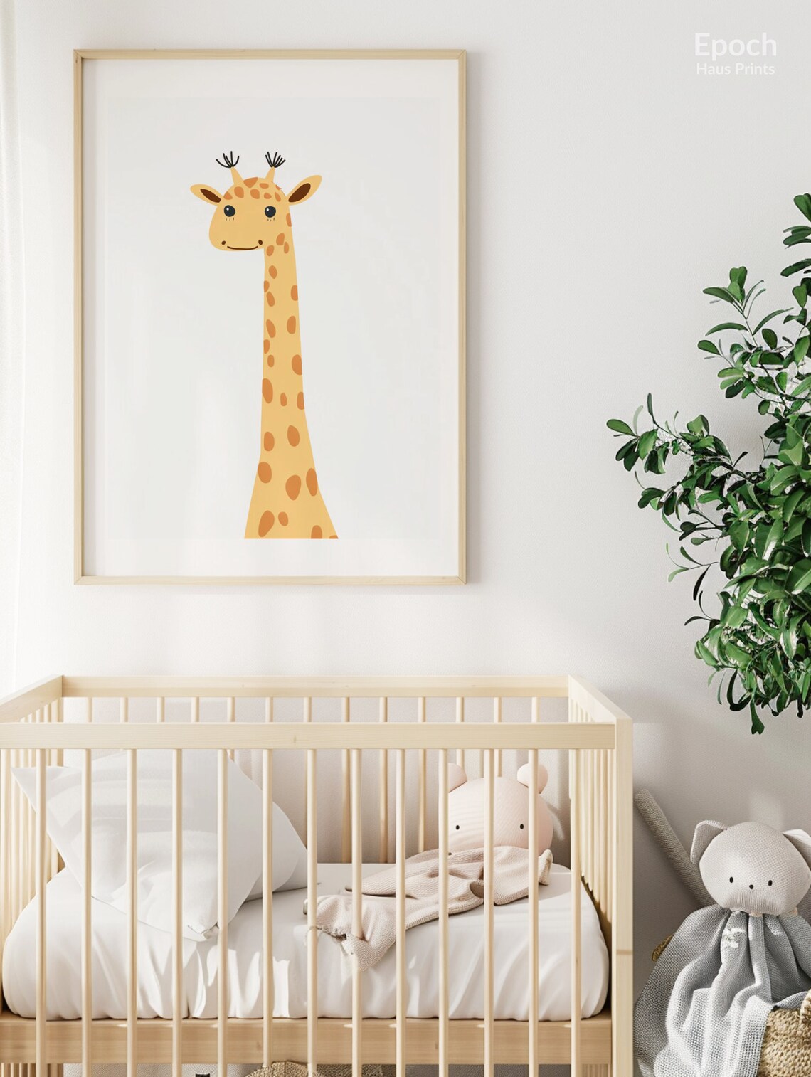 Giraffe Safari Animal Nursery Wall Art - Image 2