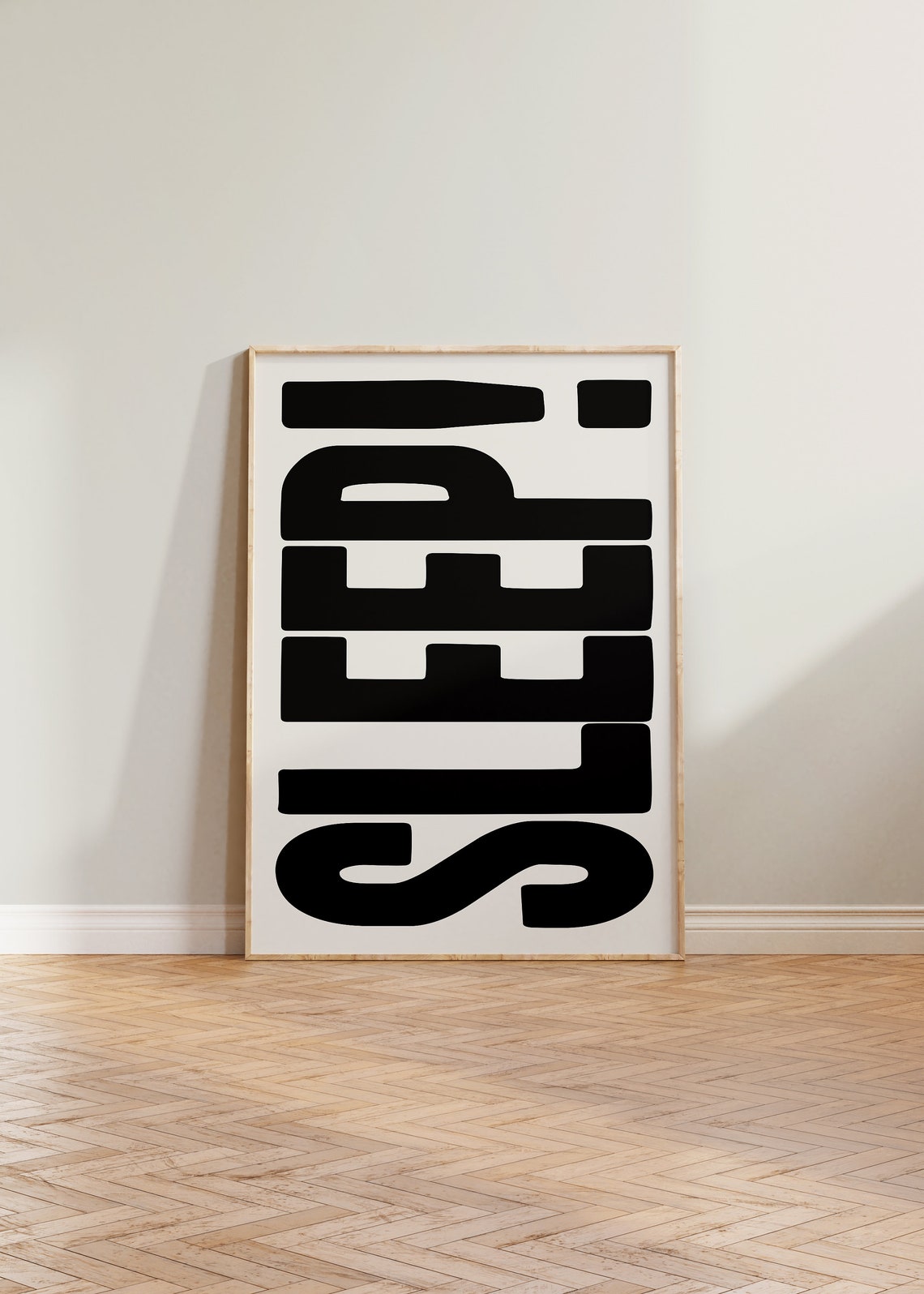 Bedroom Bold Typography Sleep Poster Print