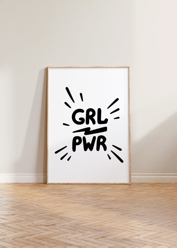 Feminist Girl Power Art Print, Strong Women