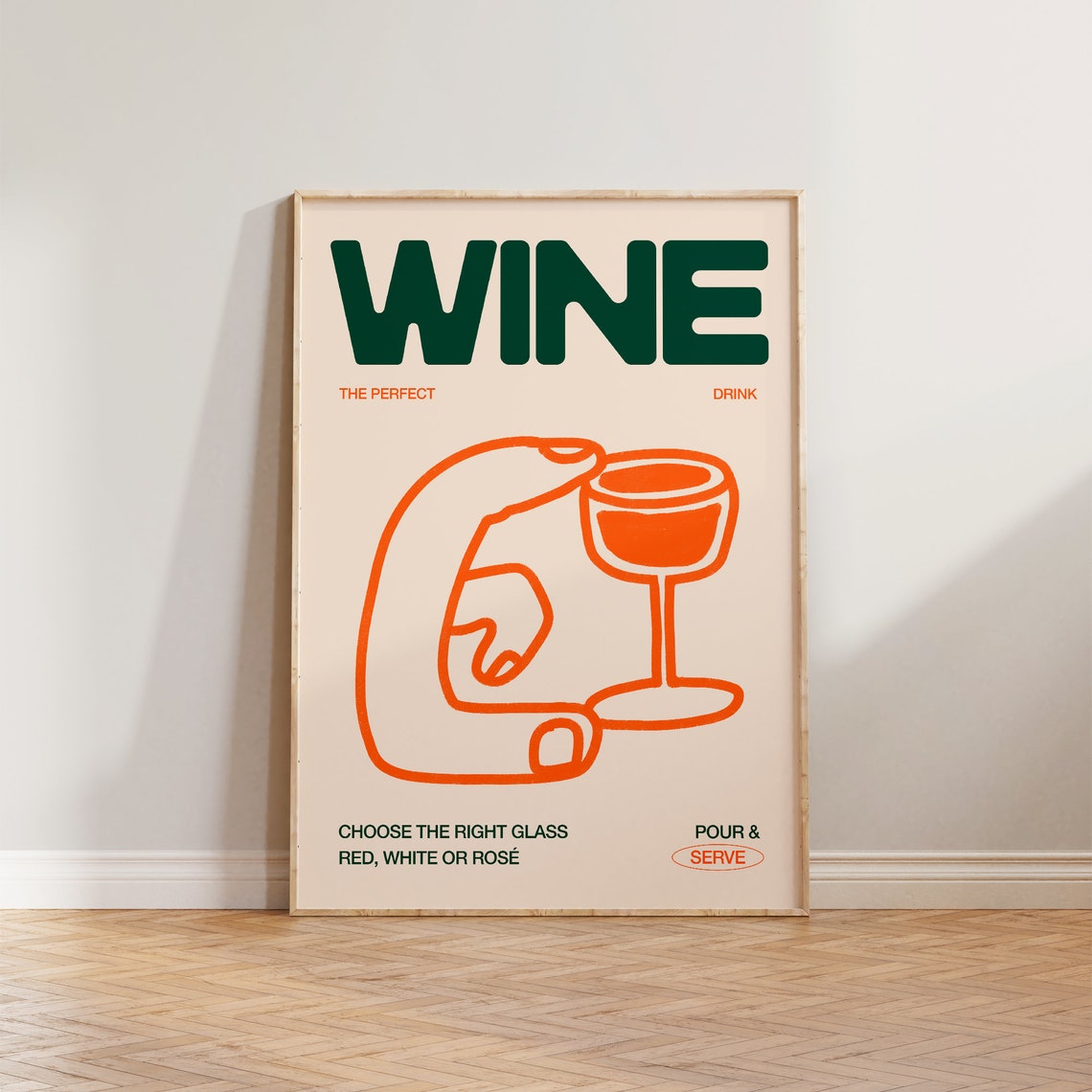 Wine Illustration Kitchen Bar Sign Art Print