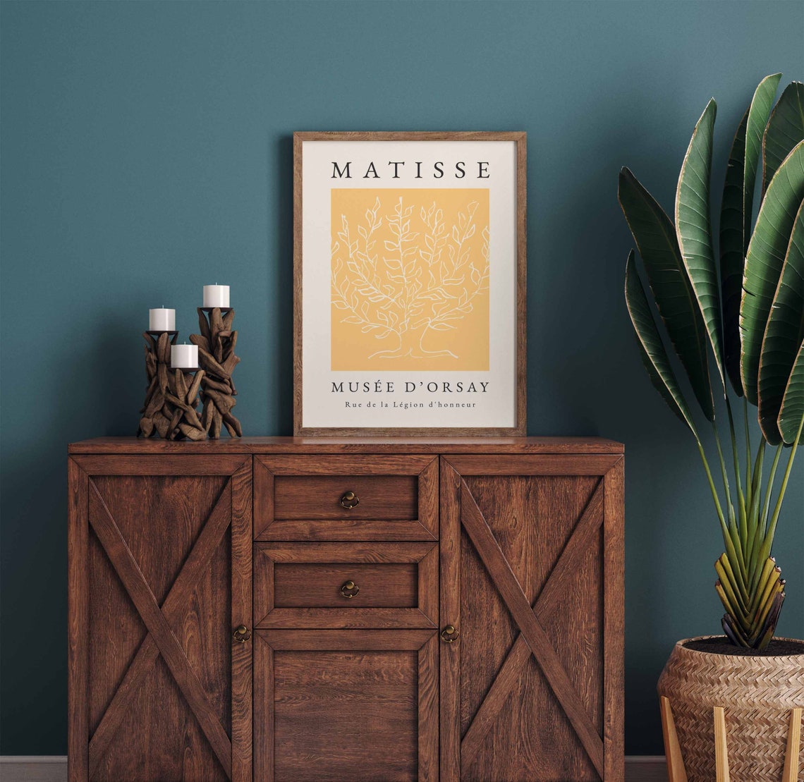 Henri Matisse Tree Print Wall Art Yellow Wall Art Tree Wall Art Print Matisse Print Tree Wall Art Yellow Print - Image 4