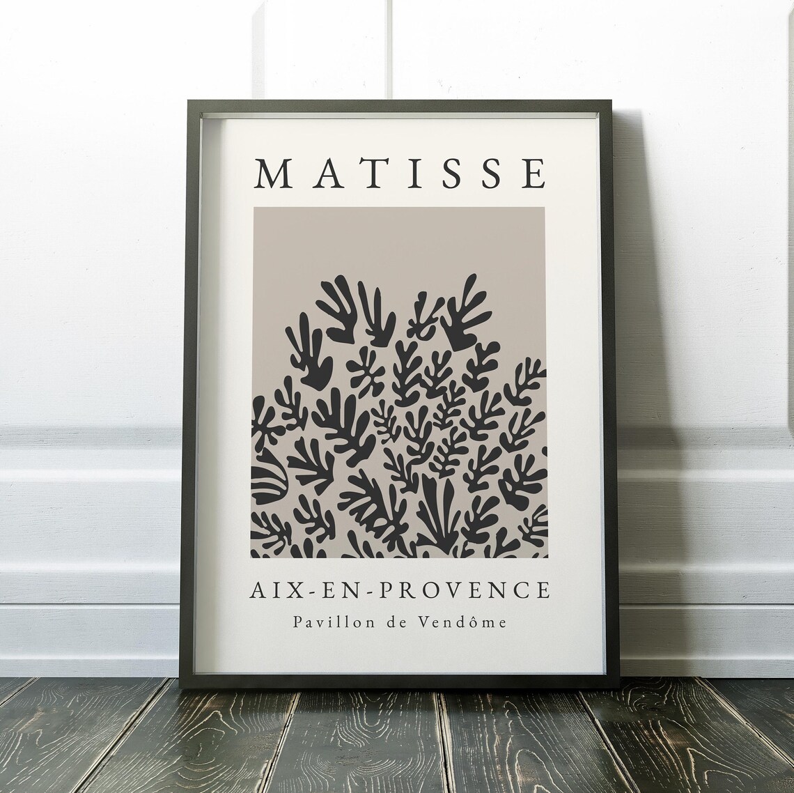 Matisse Black Cut-Out Seaweed Aix-en-Provence Vendome Poster - Image 2