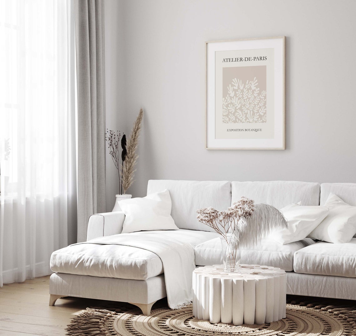 Matisse-Inspired Boho Neutral Wall Art Print - Image 2