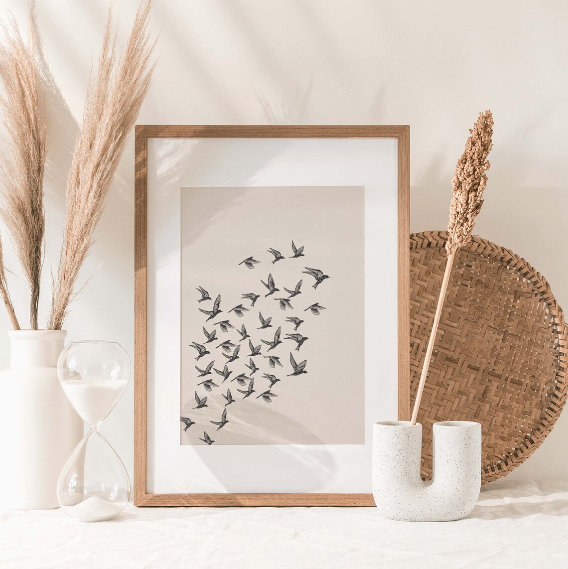 Bird Minimalist Art Print, Neutral Bird Gift - Image 2