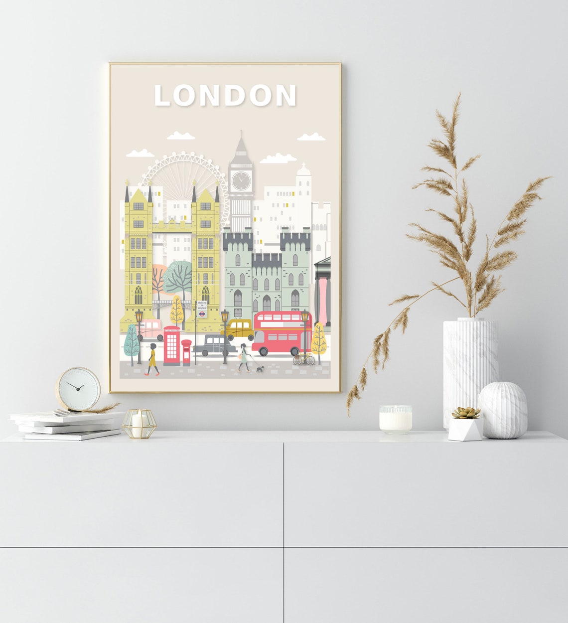 London Travel Poster, Instant City Wall Art Print - Image 3