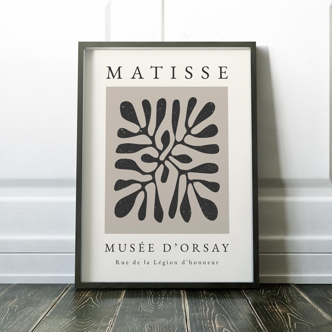 Matisse Black Cut-Out Seaweed Frond Musee d'Orsay Paris Poster - Image 2