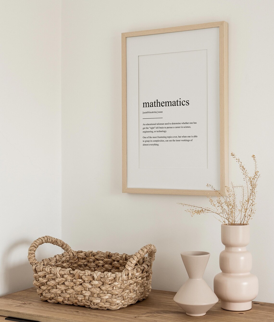 Mathematics Definition Geek Gift Art Print - Image 3
