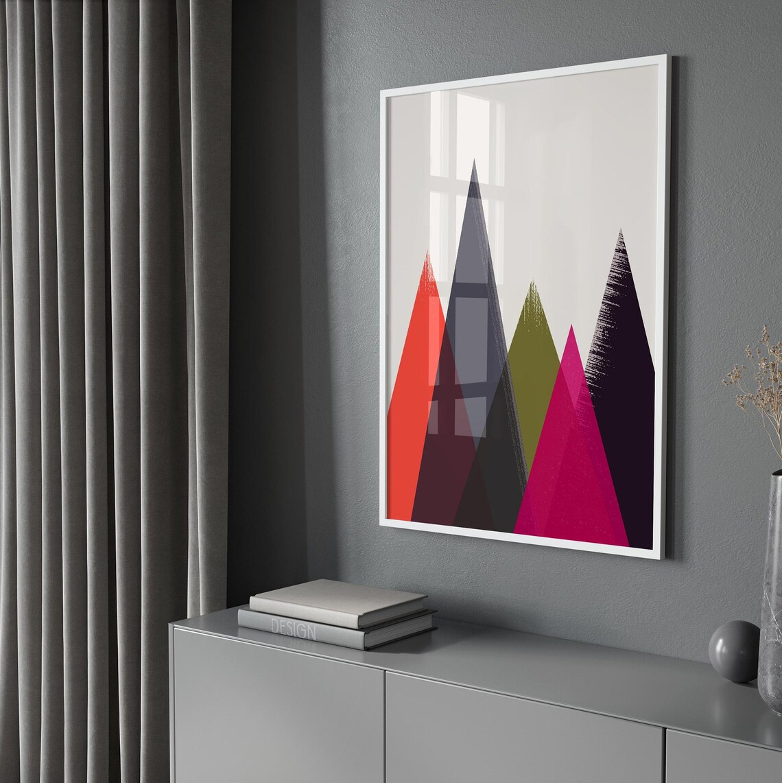 Instant Mountain Print, Scandinavian Minimalist Wall Art - Image 3