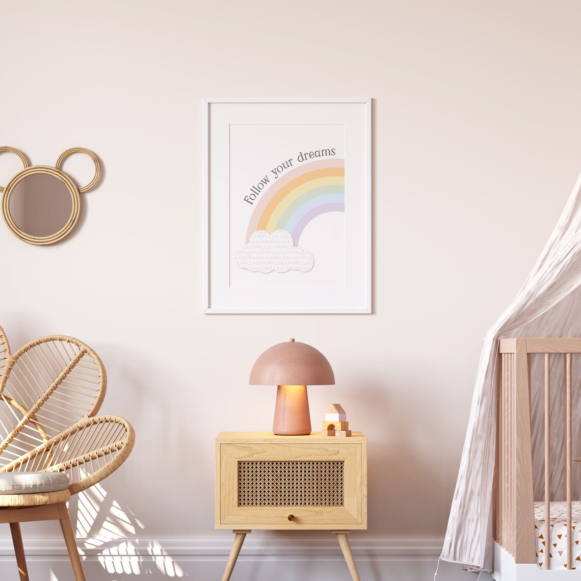 Nursery Rainbow Print Nursery Quote Wall Art Quote Prints Rainbow Nursery Prints Art Prints Printables Wall Art Prints - Image 2