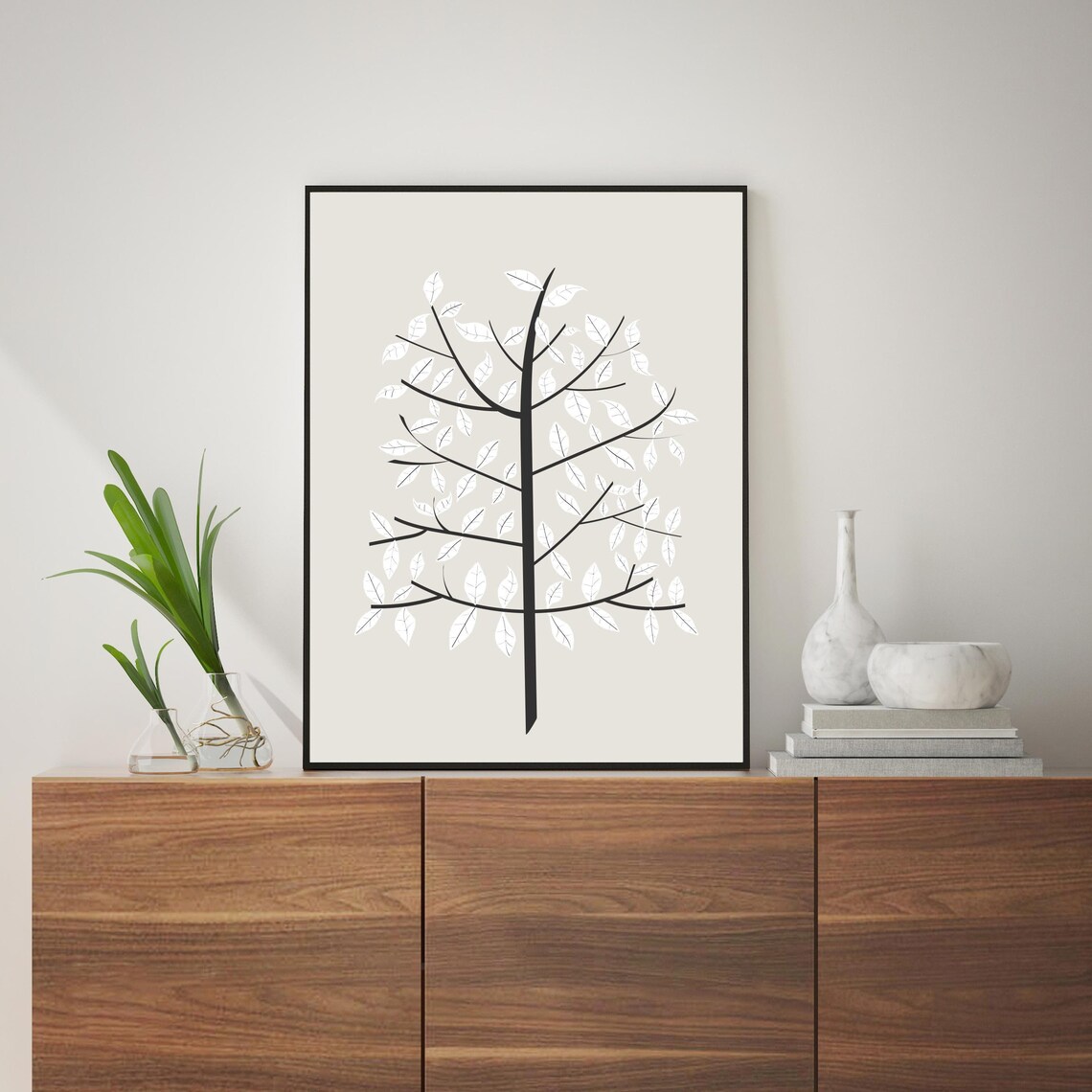 Tree Wall Art Print, Scandinavian Tree Print - Image 2
