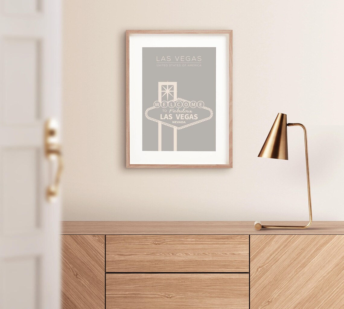 Las Vegas Travel Poster, Modern City Art Print - Image 4