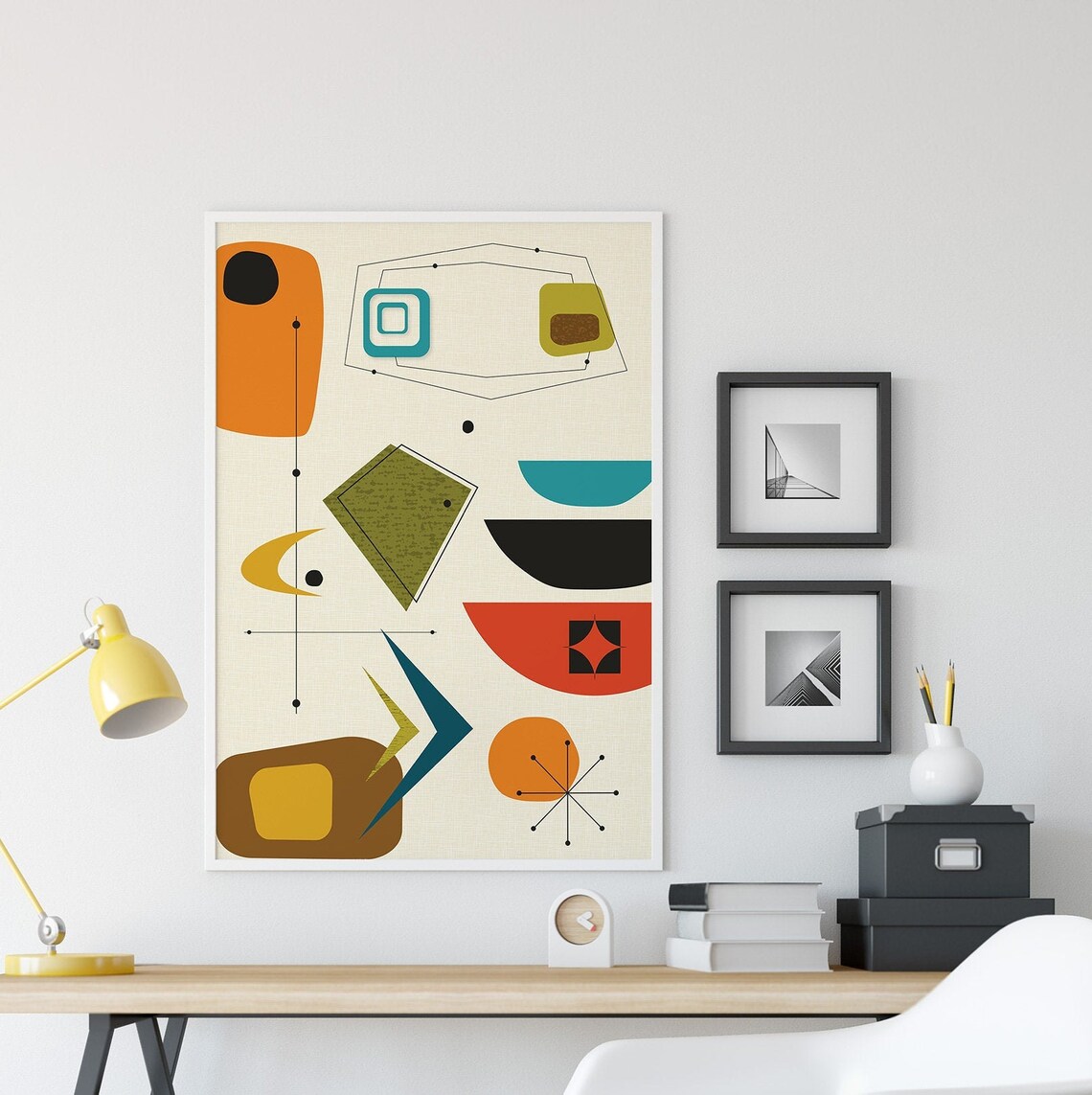 Mid Century Modern Wall Art, Mid-Century Print - Image 2