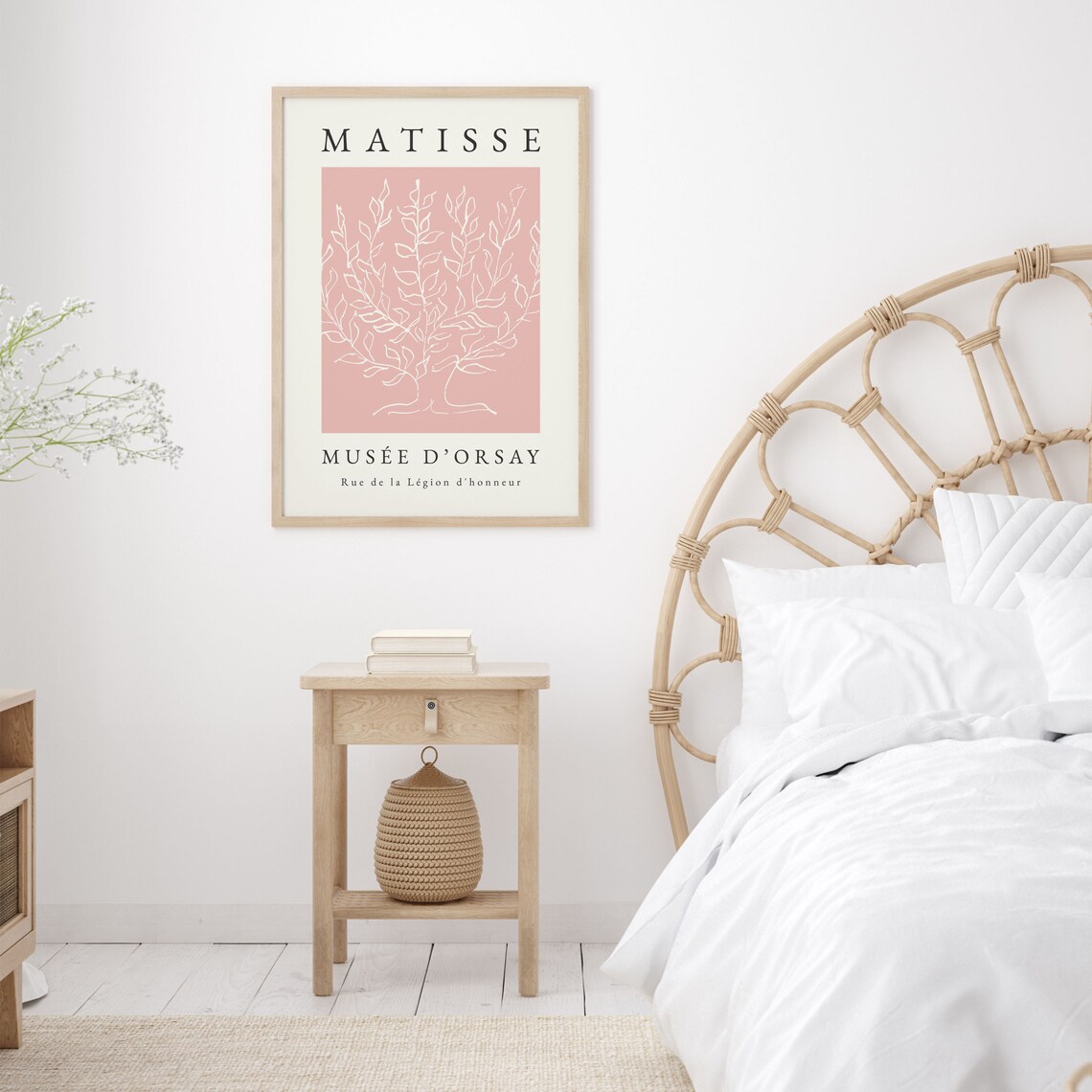 Matisse-Inspired Pink Tree Wall Art Poster Print - Image 2