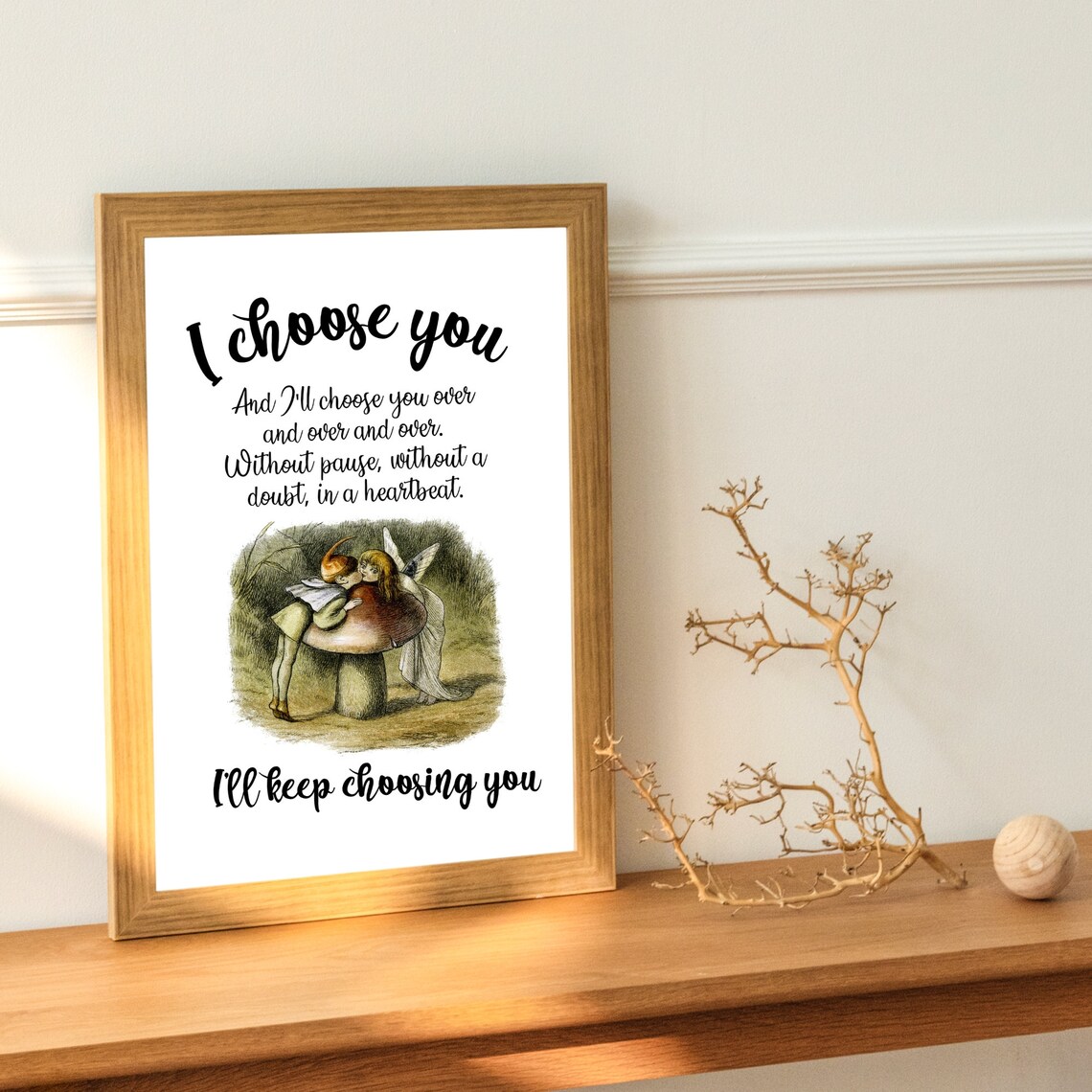 Family And Love I Choose You Sign, Home Decor - Image 4