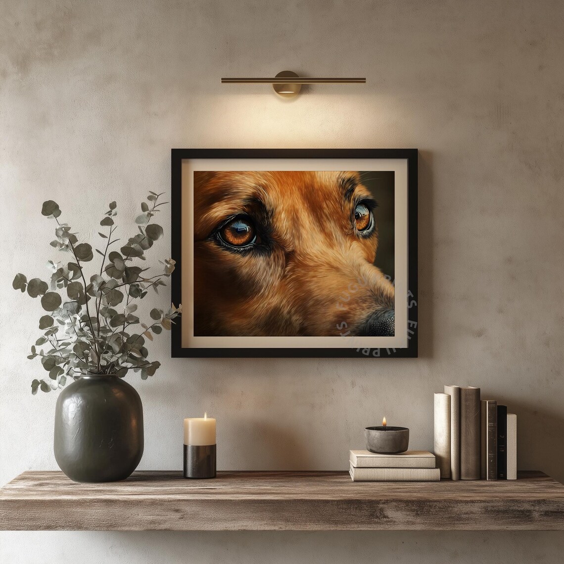 Hyperrealistic Dog Eyes Pet Portrait Art Print - Image 4