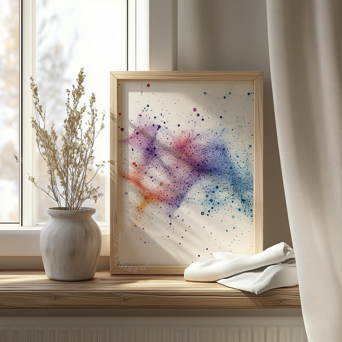 Network Abstract Data Art, Minimalist Style - Image 4