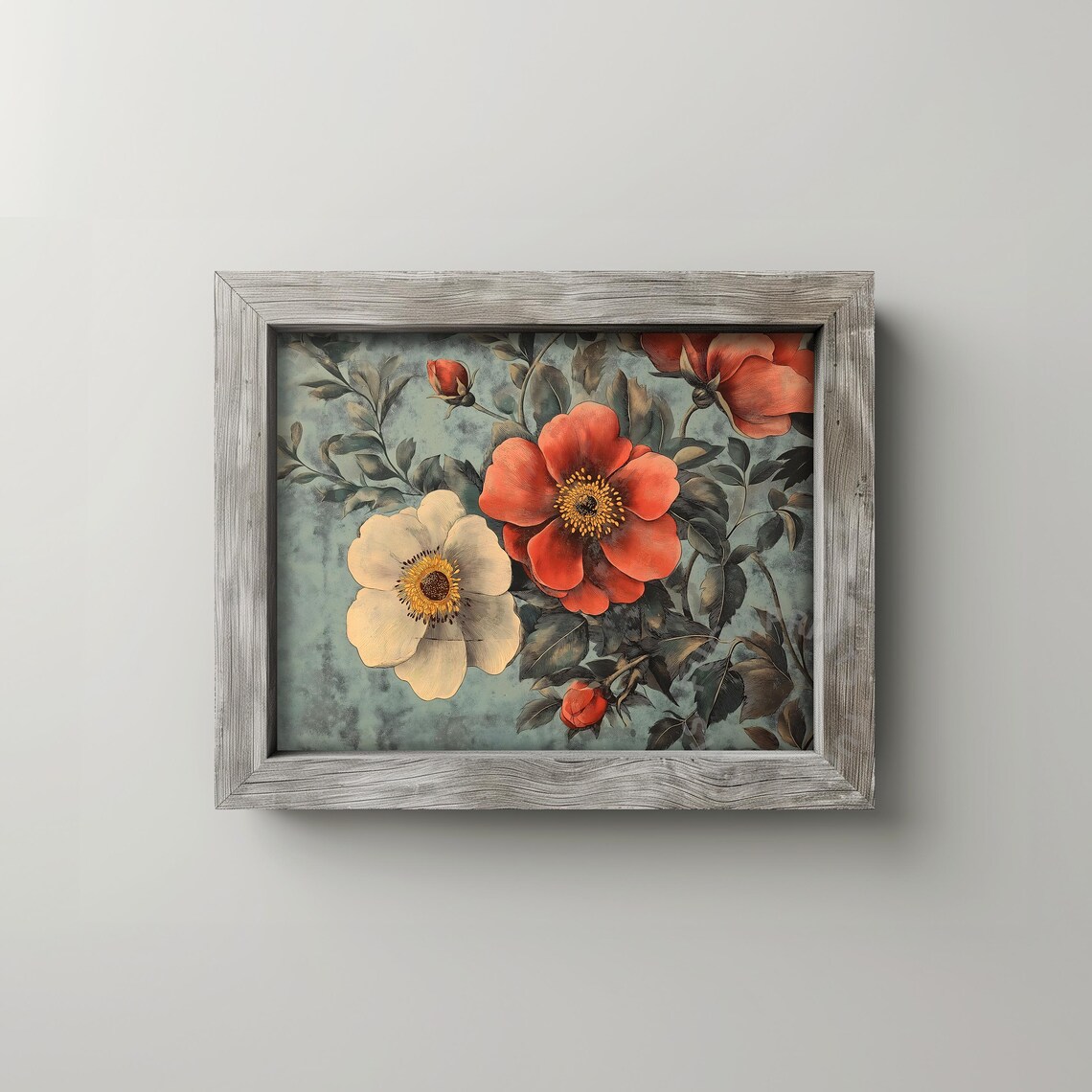 Antique Roses Vintage Botanical Illustration - Image 2