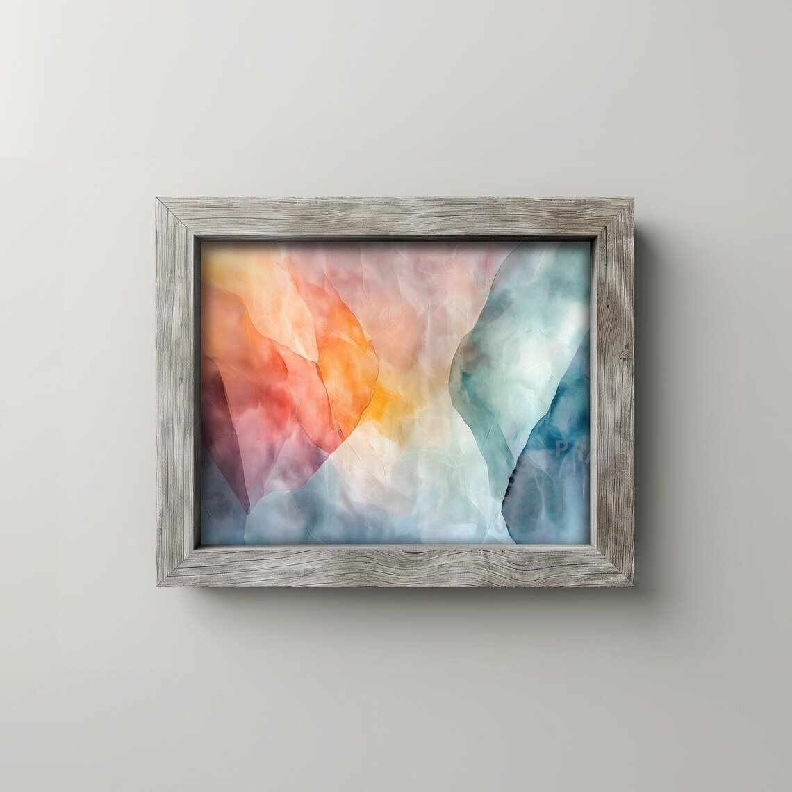 Abstract Watercolor Print, Modern Wall Art - Image 2