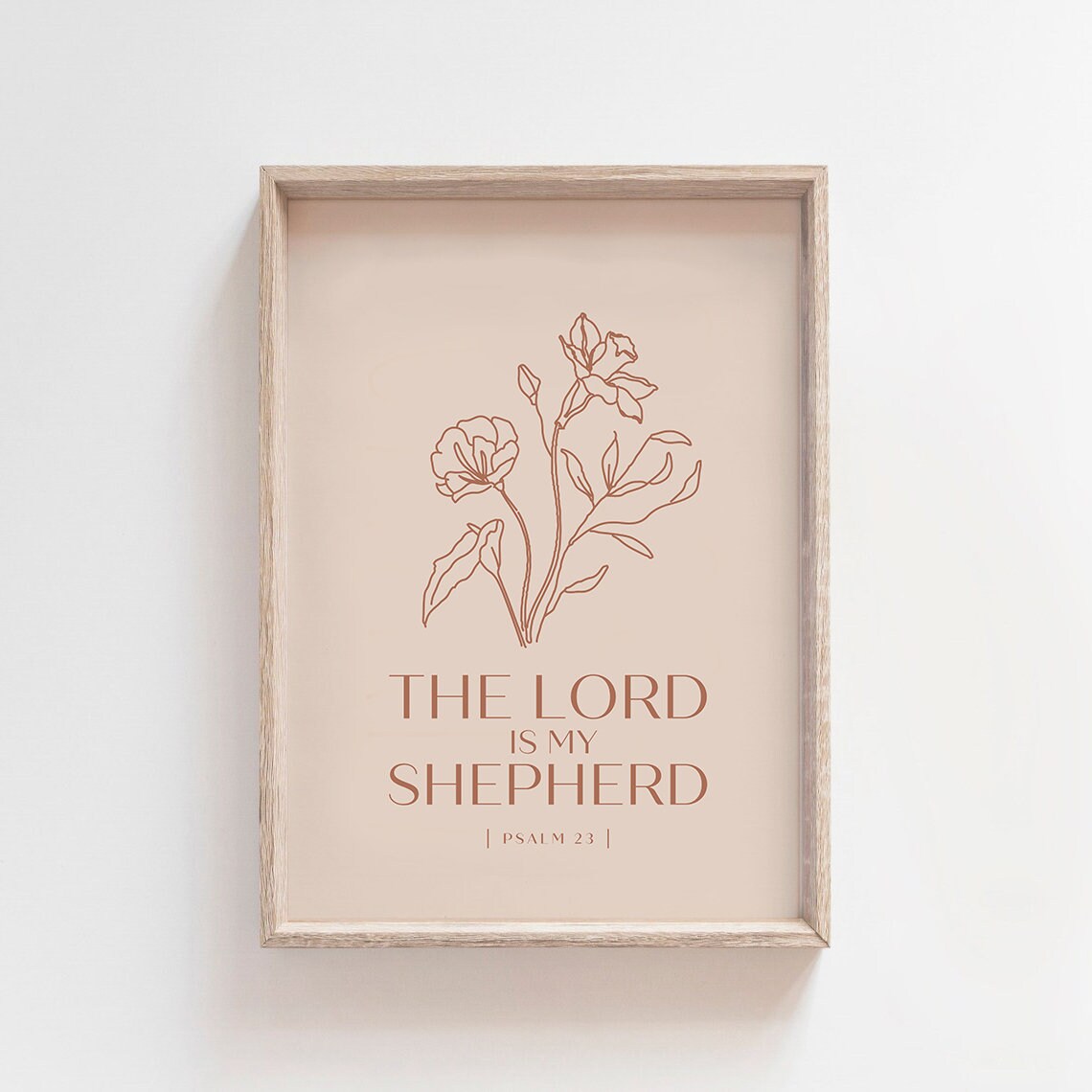 The Lord Is My Shepherd Psalm 23 Minimalist Art - Image 3