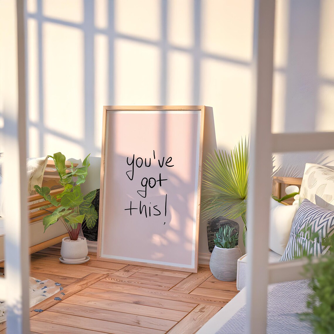 Minimalist Typography Inspirational Quote Art Print