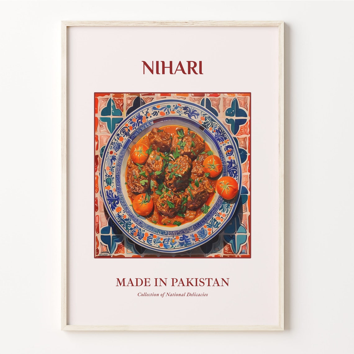 Nihari Pakistani Slow Cooked Meat Stew National Delicacy Poster