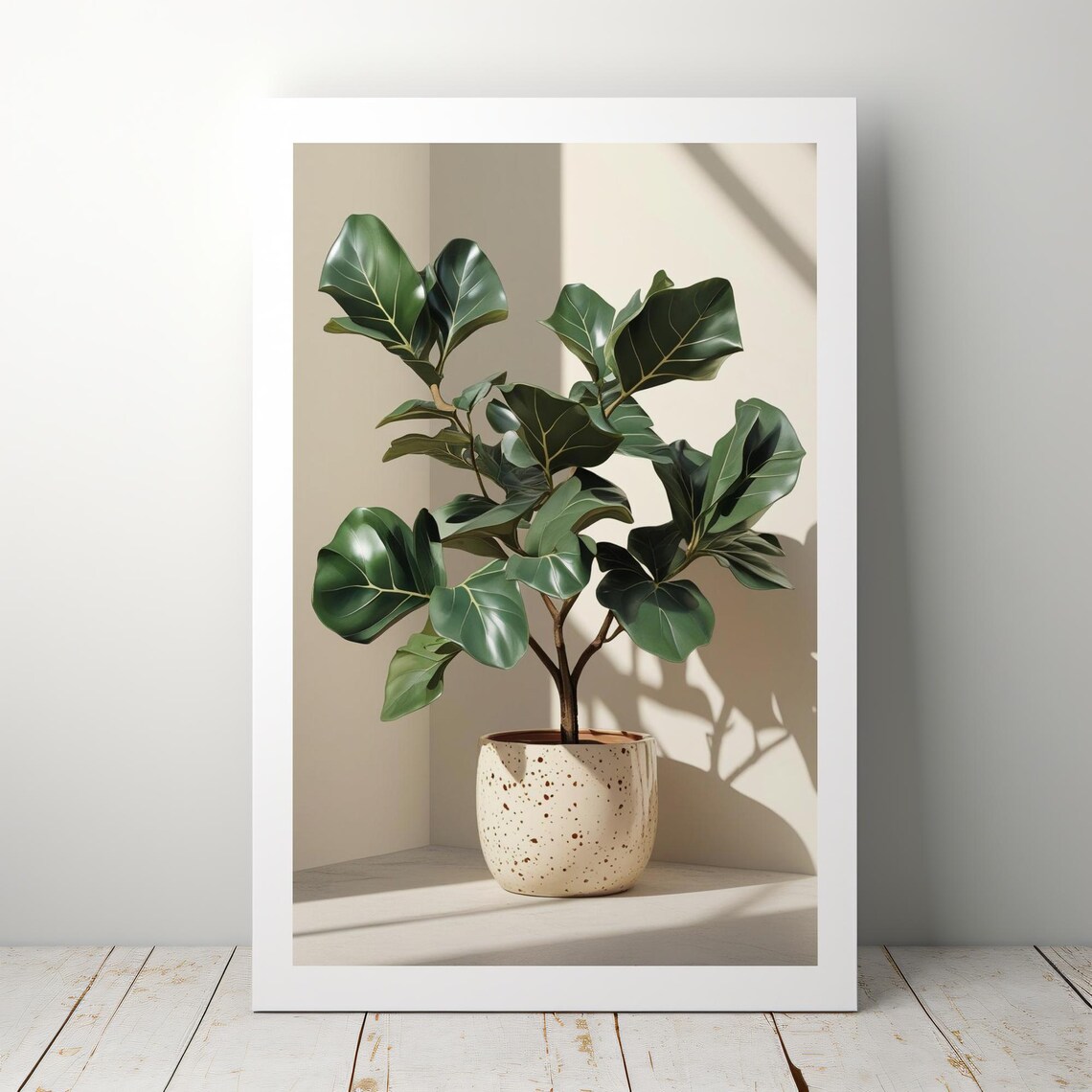 Fiddle Leaf Fig Print Minimalist Botanical Wall Art