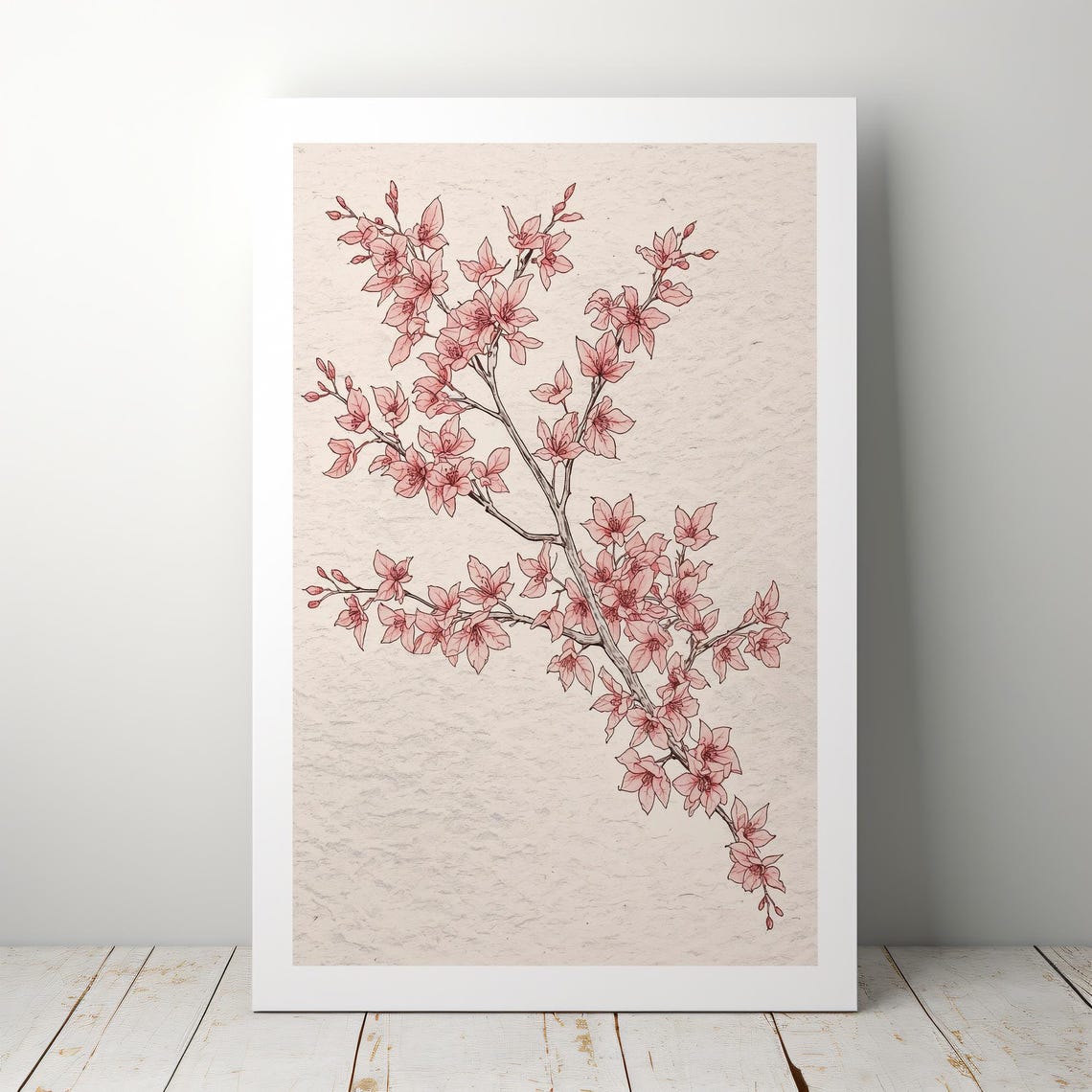 Cherry Blossom Watercolor Art Print