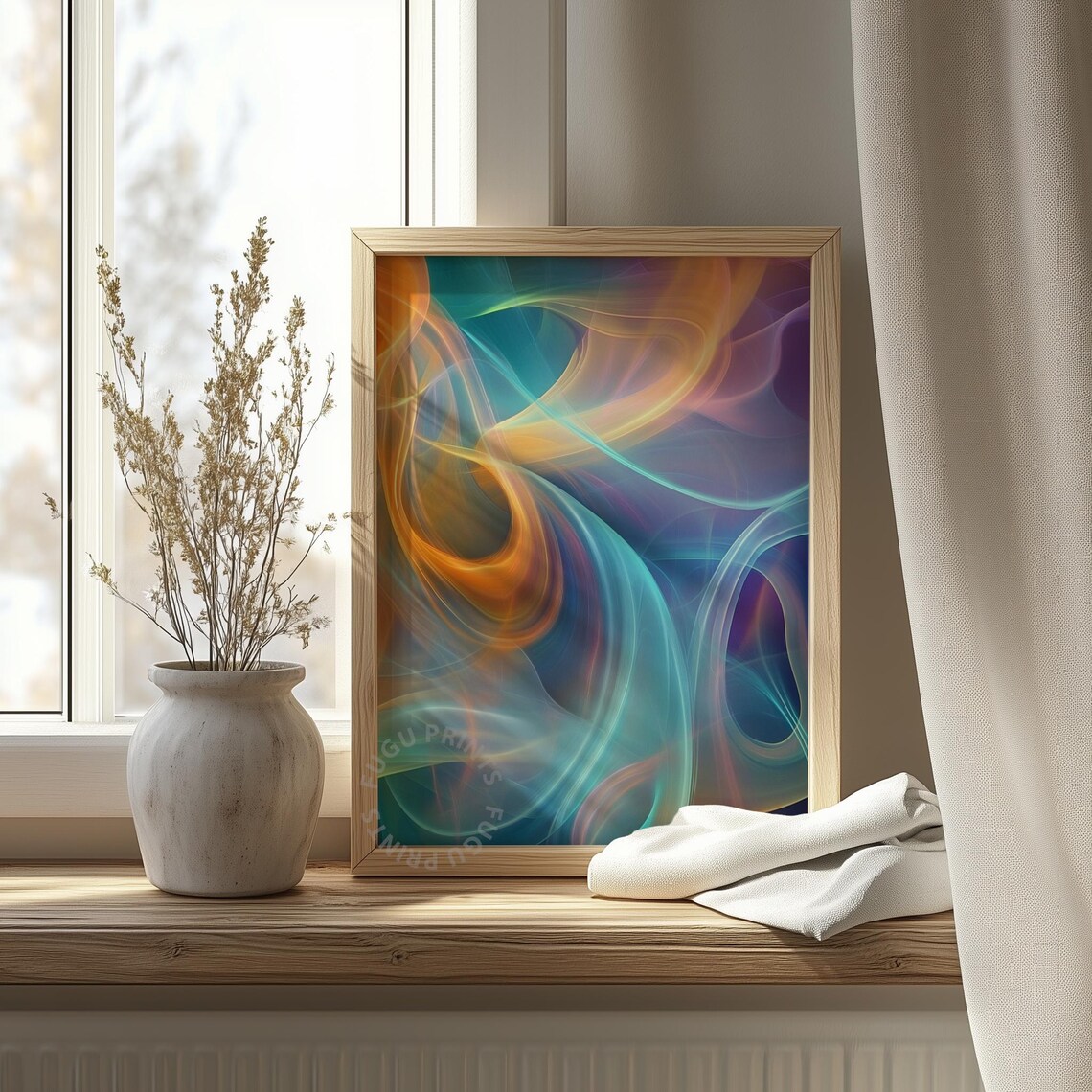 Abstract Swirl, Modern Home Decor Art Print - Image 4
