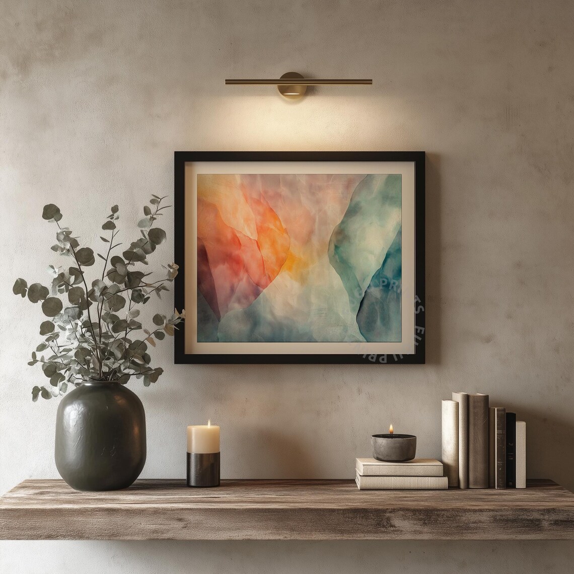 Abstract Watercolor Print, Modern Wall Art - Image 4