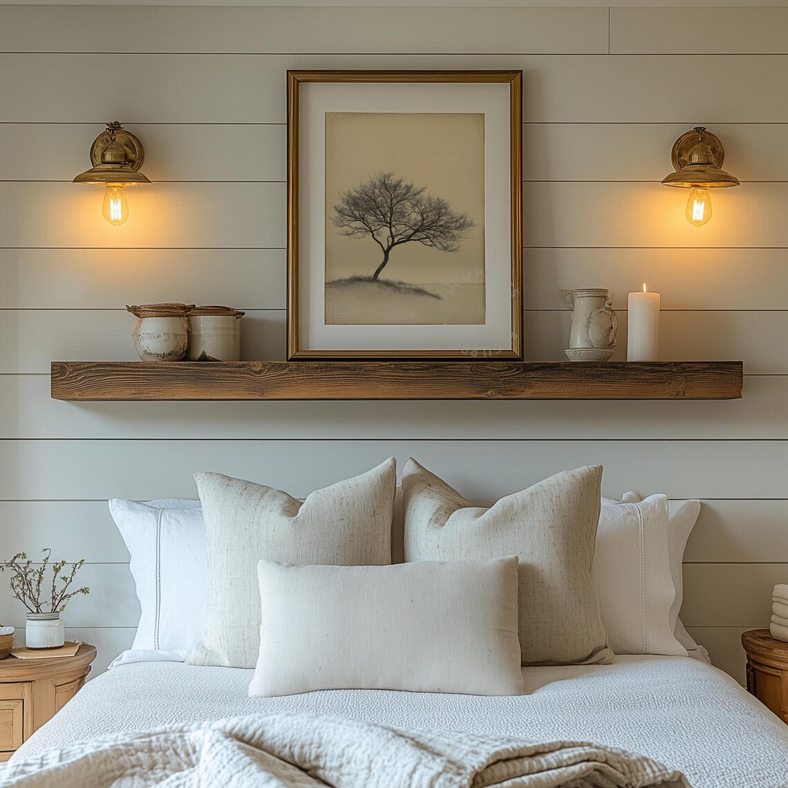 Bare Tree Print, Minimalist Sand Dune Decor - Image 2