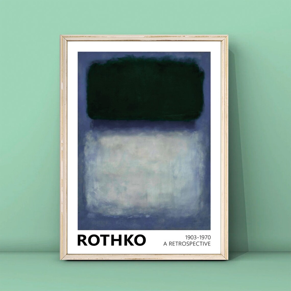 Mark Rothko White Blue Minimalist Art Print