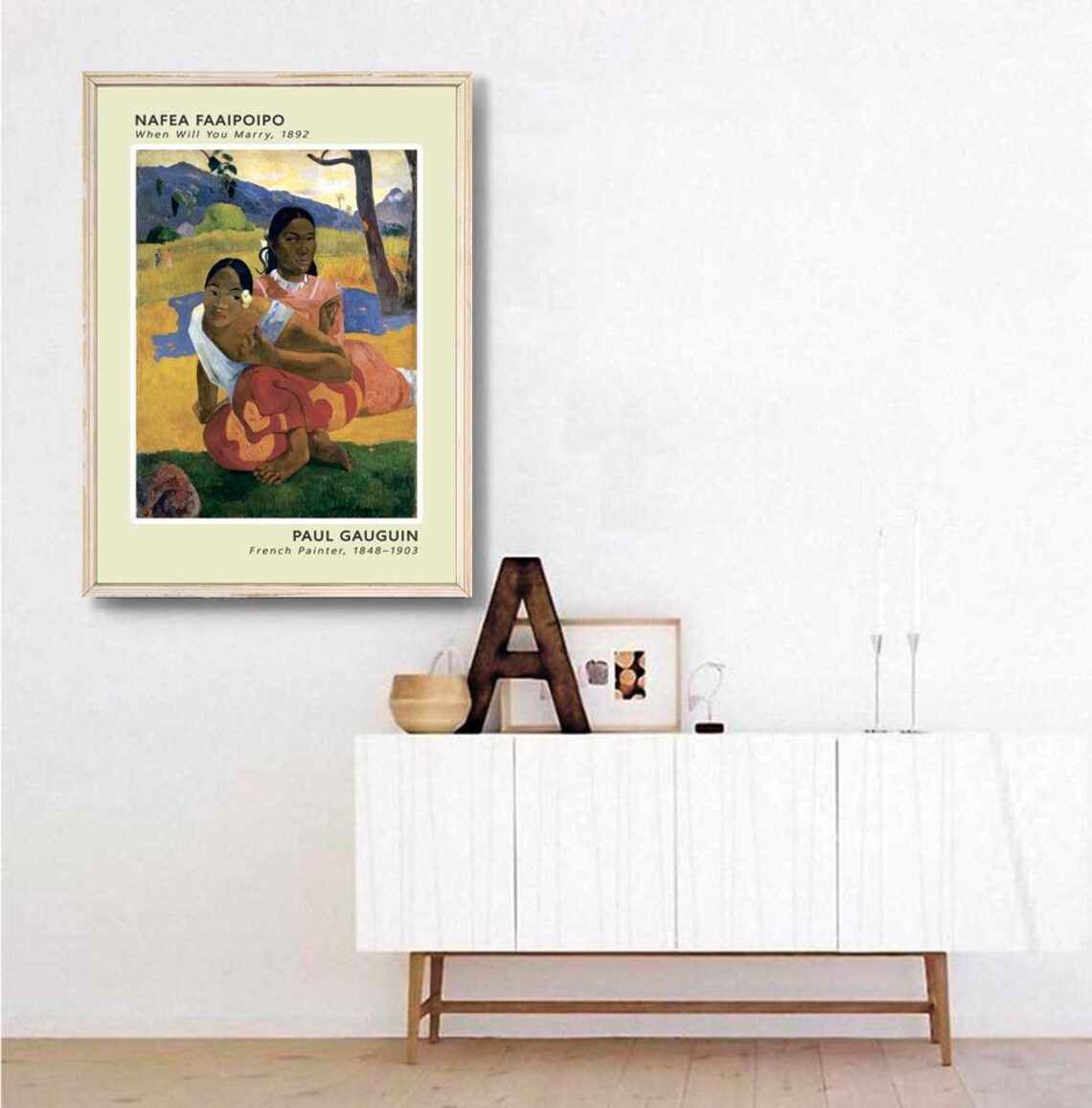 Paul Gauguin Nafea Faaipoipo 1892 When Will You Marry Poster - Image 3